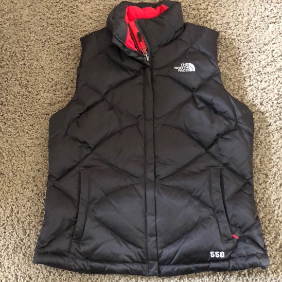 the north face red vest